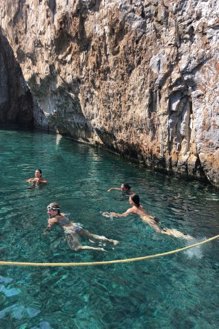 suggested route sail away astypalea swimming